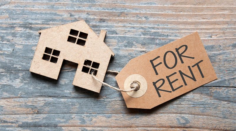 Image of a model house with a 'for rent' sign attached to it so support renters article