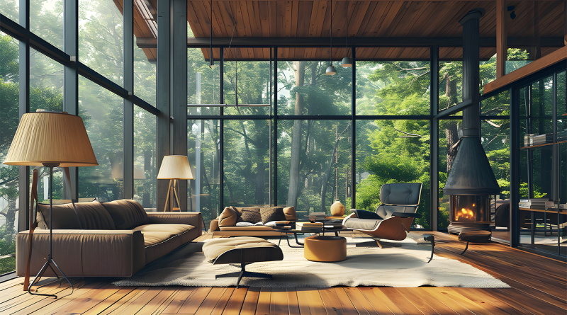 Image of a large, open plan home with modern features to support modern home design article