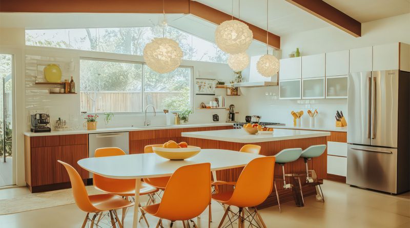 Image of the modern kitchen in Willow Glen Eichler house