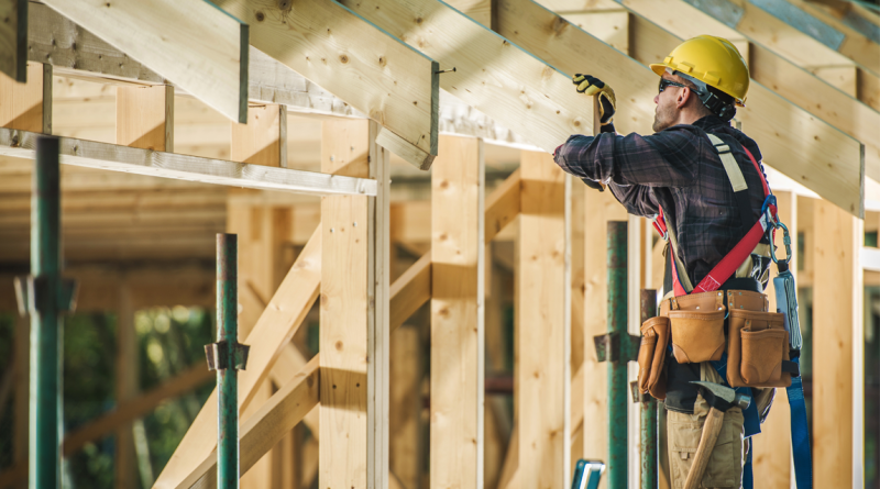 Construction of new homes under development in April 2025