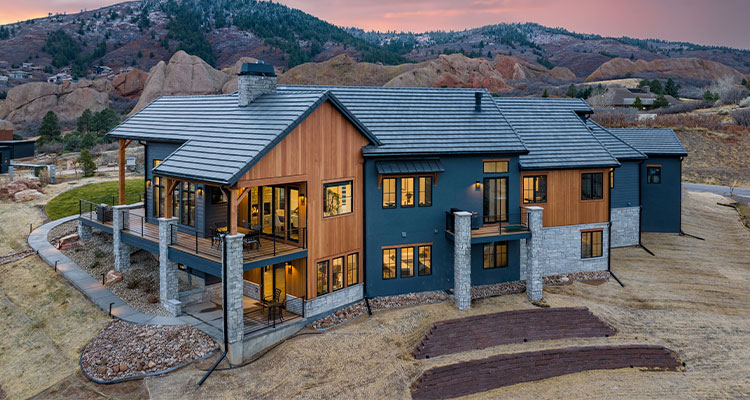 a custom luxury home built by Marc David Homes