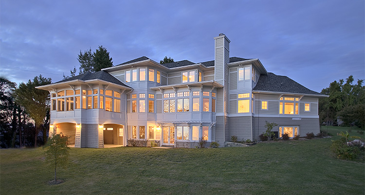 the exterior of a custom-designed home known as "The Taylor Residence"