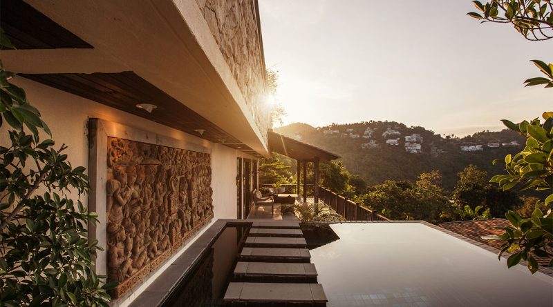 Modern luxury home featuring spa-style bathroom, private gym, and sauna with natural light